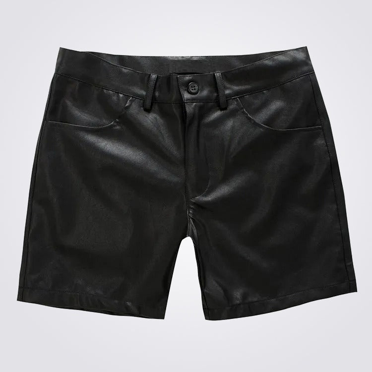 Men’s Black Leather Hot Shorts – Avanzar Leather