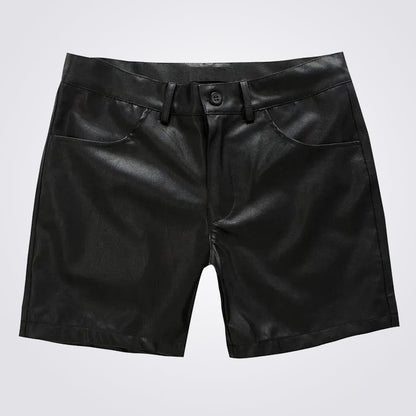 Men’s Black Leather Hot Shorts – Avanzar Leather