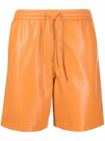 Men’s Orange Leather Sports Boxer Shorts – Avanzar Leather