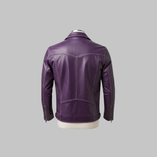 Handmade Men’s Leather Jacket Tailored Fit Motorcycle Biker Style