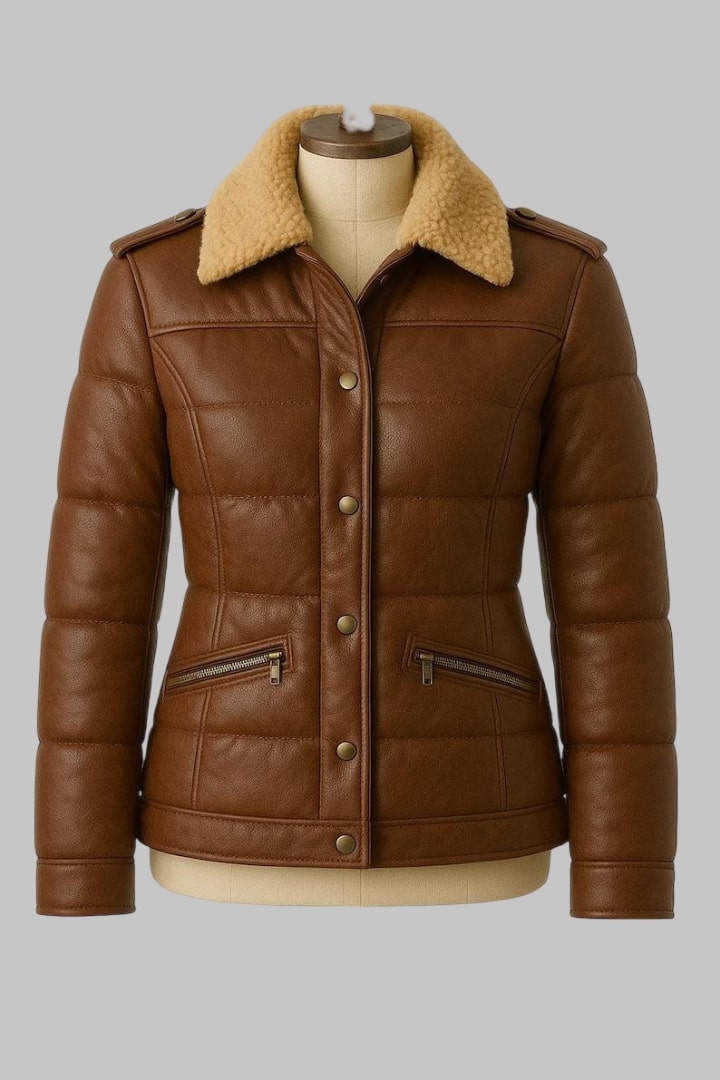 Handcrafted Sheepskin B3 Leather Bomber Jacket for Women