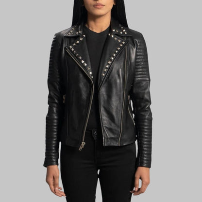 Premium Black Leather Jacket for Women Real Lambskin