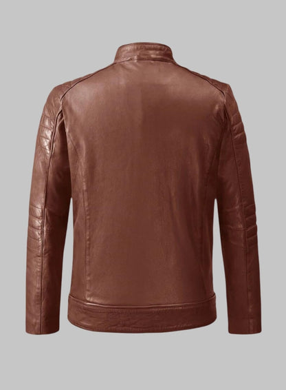 Ignite Men Lambskin Moto Leather Jacket