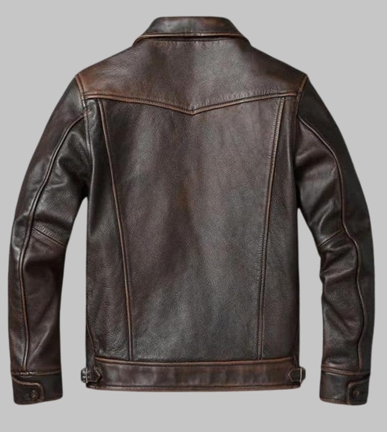 Men’s Vintage Biker Leather Jacket | Handmade Sheepskin Outerwear