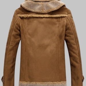 Men’s Insulated Faux Leather Coat Warm Winter Outerwear Stylish Vegan Leather Jacket