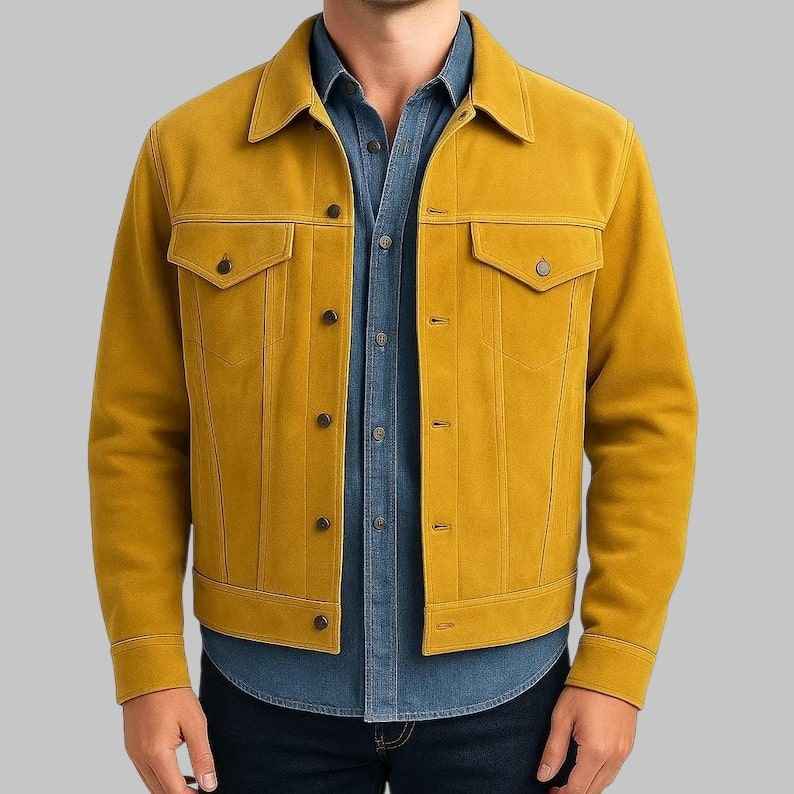 F1 2025 Brad Pitt Suede Leather Jacket