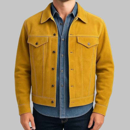 F1 2025 Brad Pitt Suede Leather Jacket