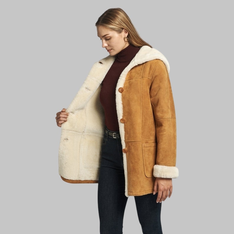 Celeste Shearling Coat for Women