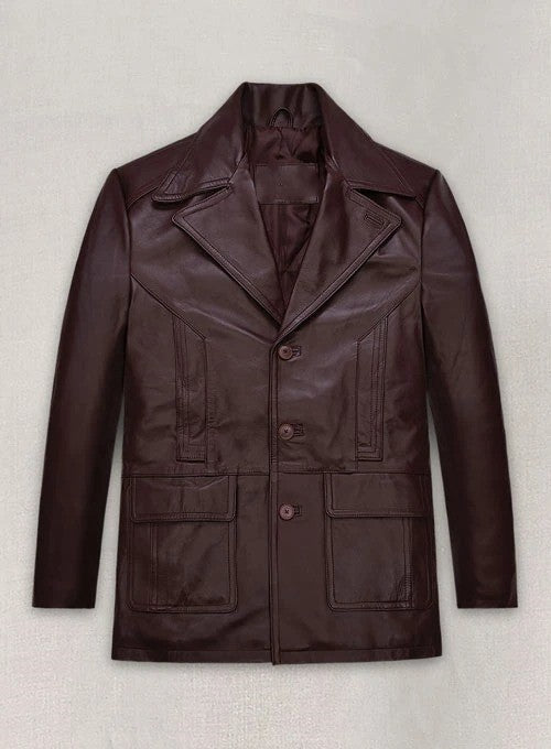 Johnny Depp Donnie Bracco Leather Blazer Avanzar Leather