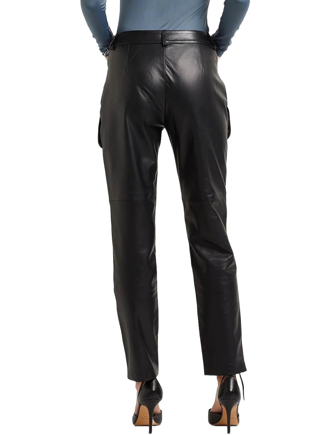 Black Leather Cargo Pants – Stylish & Functional Trousers