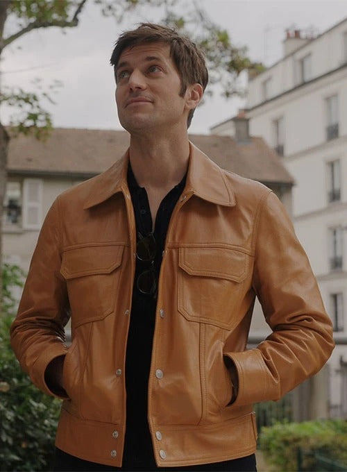 Lucas Bravo Emily In Paris Leather Jacket  Avanzar Leather