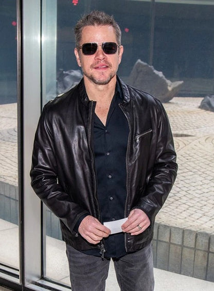 Matt Damon Leather Jacket  Avanzar Leather