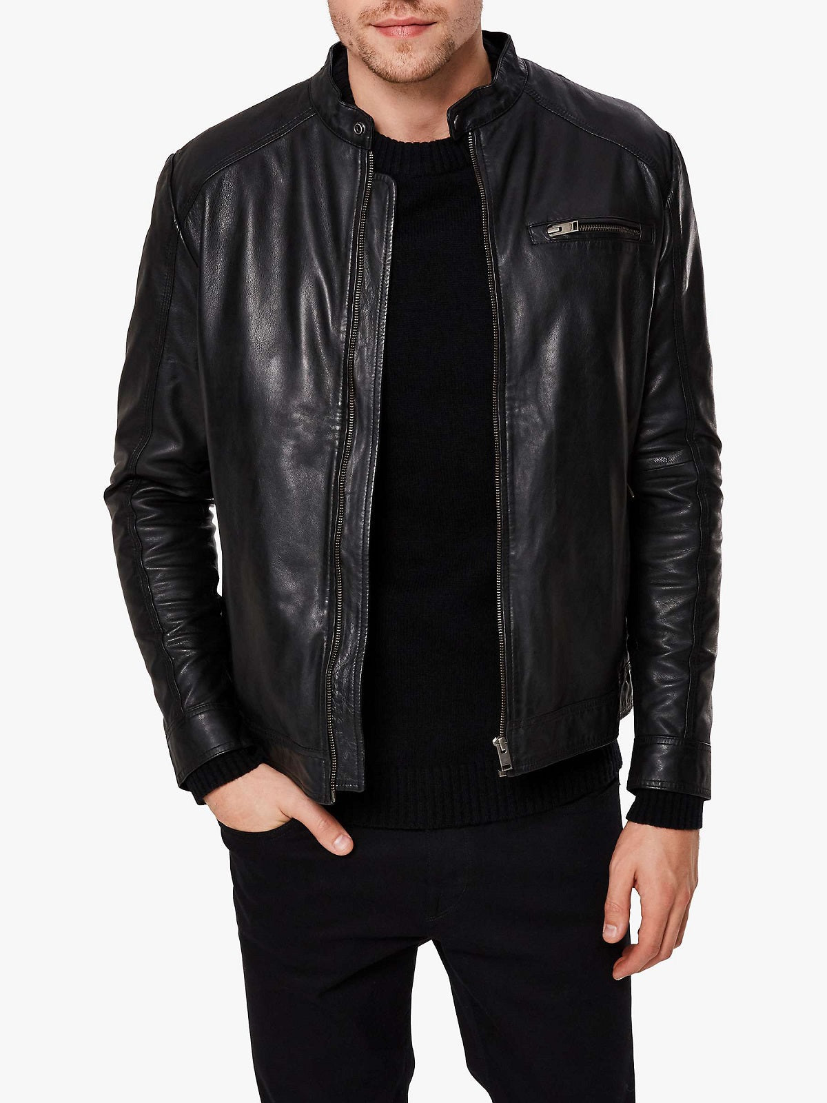 Majestic Black Jacket for Men by Avanzar