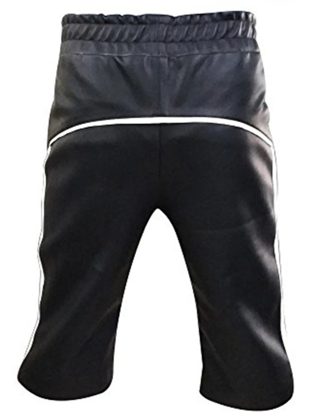 Men’s Designer Real Sheepskin Black Leather Cargo Shorts – Premium and Stylish