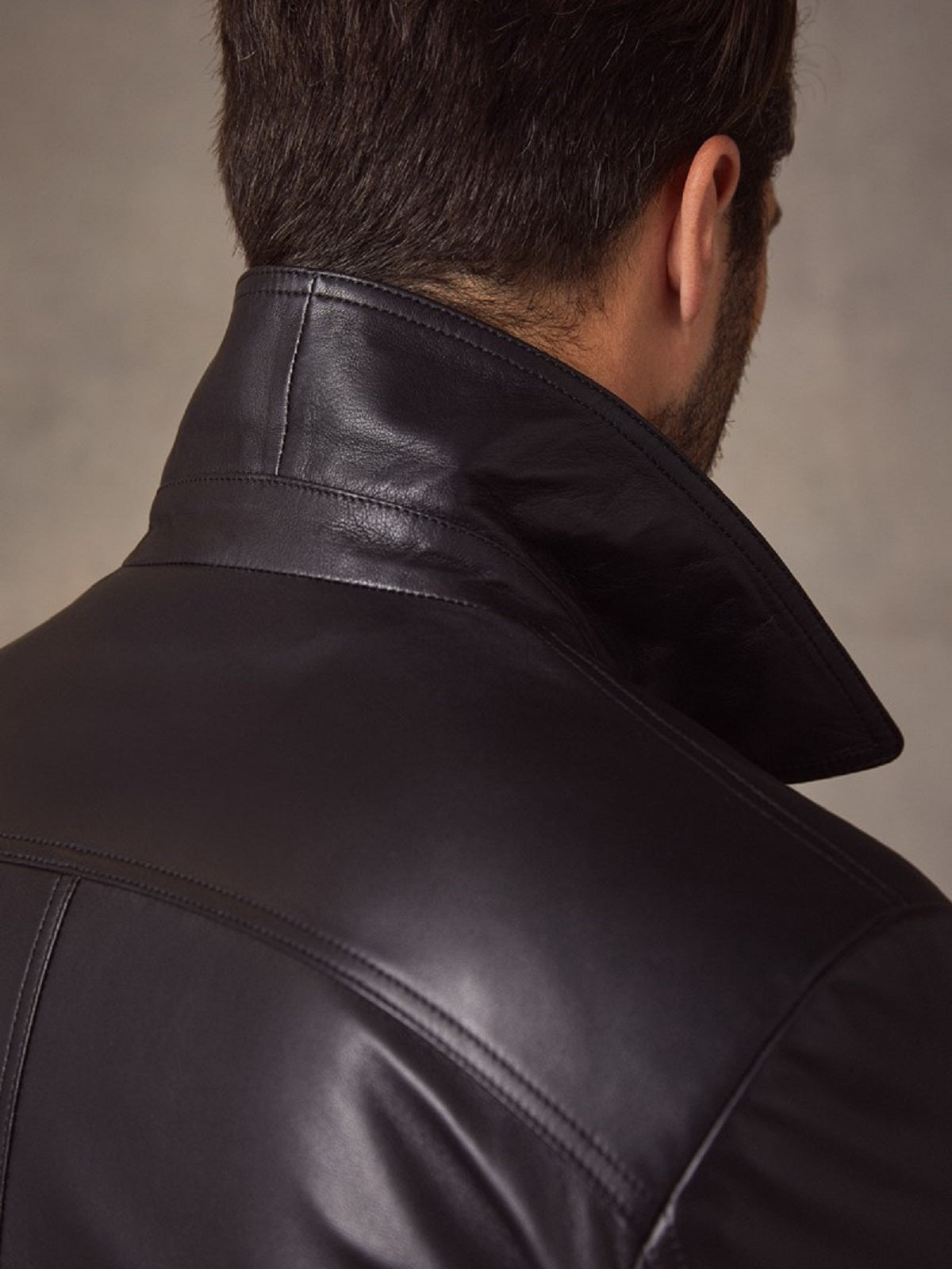 Men’s Vintage Black Leather Jacket by Avanzar