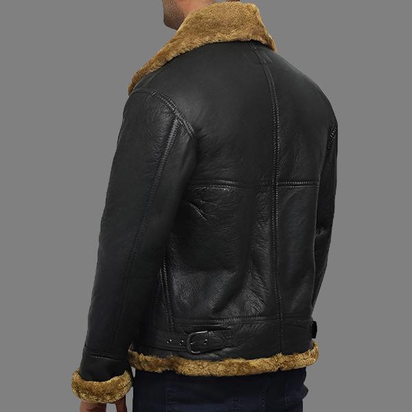 Men's B3 Aviator World War II Shearling Sheepskin Flying Jacket