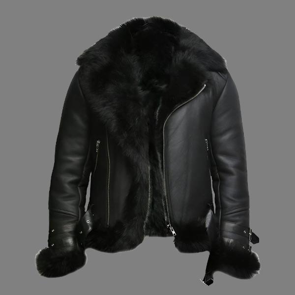 Men's Aviator Flying Jacket - Real Shearling Sheepskin Toscana