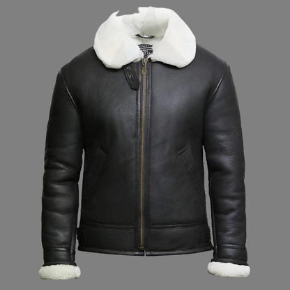 Men's Aviator RAF B3 shearling sheepskin Flying Bomber jacket