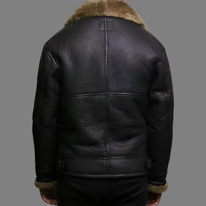 Men's RAF B3 Aviator Shearling Sheepskin Flying Bomber Jacket