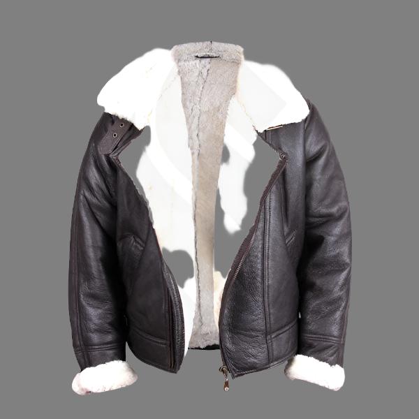 Men's B3 Aviator Shearling Sheepskin Leather Flying Jacket