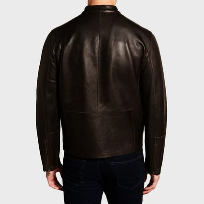 Men’s Classy Lambskin Leather Moto Jacket Biker Style