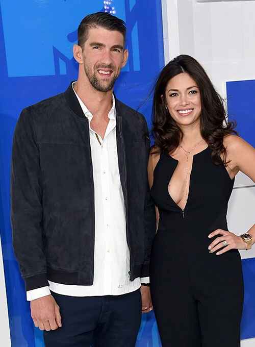 Michael Phelps MTV Video Music Awards Black Leather Jacket