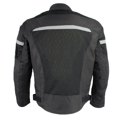 Men’s All-Season Black Leather Café Racer Motorcycle Jacket