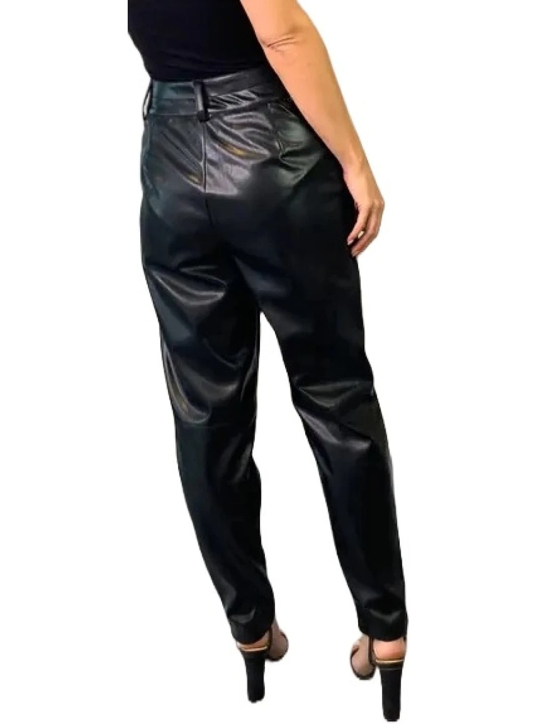 Black Pleated Leather Pants – Elegant & Timeless Leather Trousers