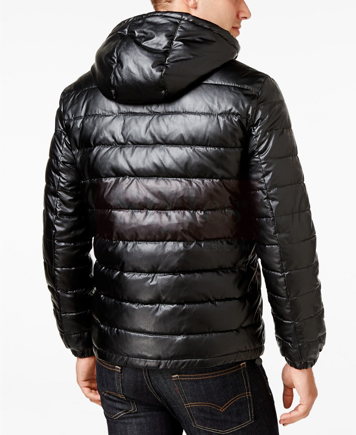 Leather Puffer Coat - Premium Warmth & Style