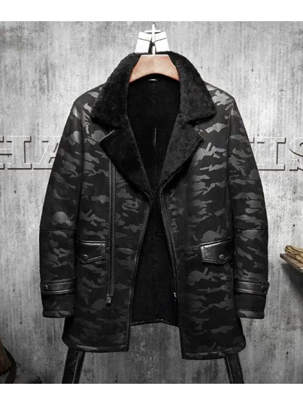 Men’s Flying Fur Pilots Long Jacket Coat