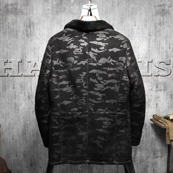 Men's B3 RAF Aviator Original Flying Fur Long Coat