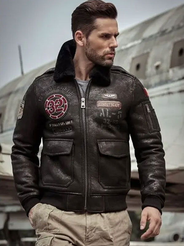 Men's Airforce Flight Coat Embroidered Jacket