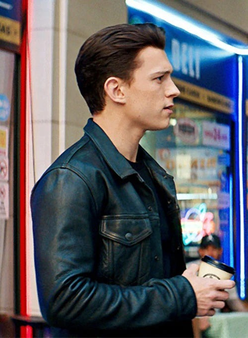 Tom Holland Uncharted Leather Jacket Avanzar Leather