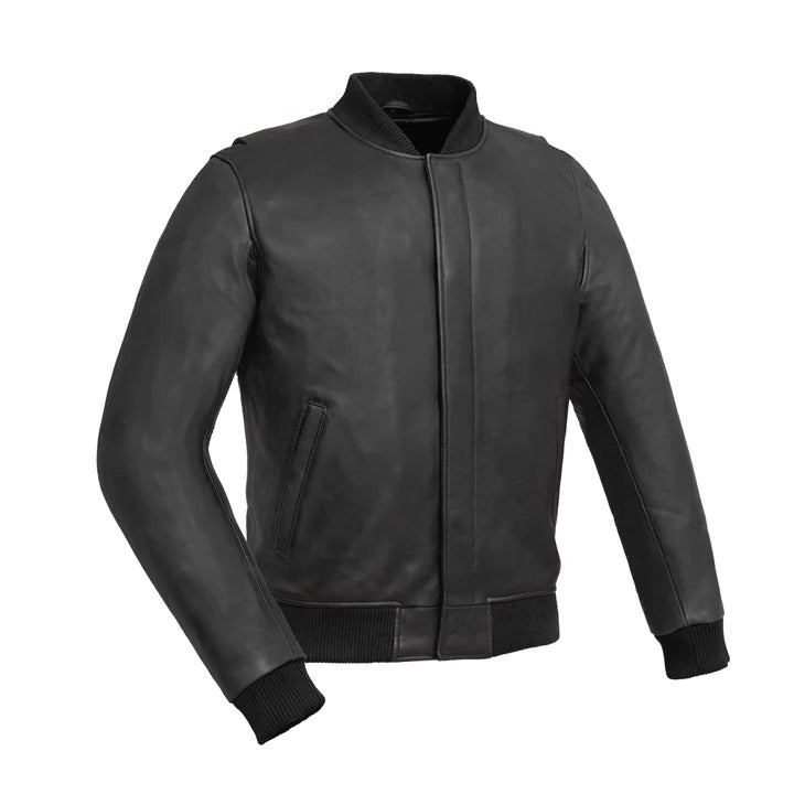 Men’s Classic Black Motorcycle Leather Jacket