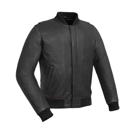 Men’s Classic Black Motorcycle Leather Jacket