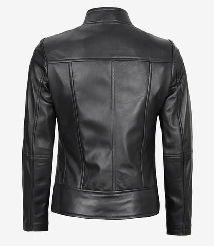 Avanzar Women’s Black RacerFit Leather Jacket